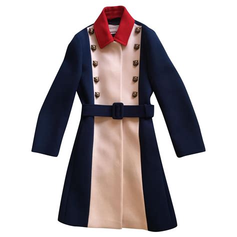 gucci blue trench coat